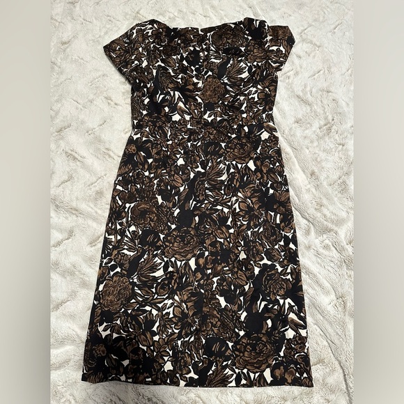 Vintage Talbots Floral Sheath Midi Dress - Picture 10 of 10